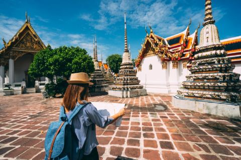 Bangkok : visite guidée à pied du Wat Pho et du Wat Arun