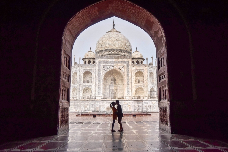 Nowe Delhi: Tadź Mahal i fort w Agrze z przewodnikiem