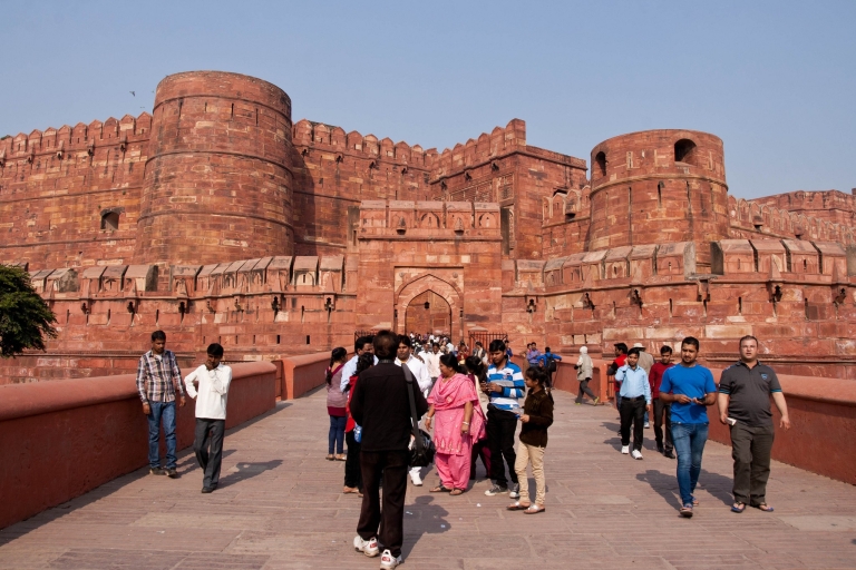 New Delhi : visite guidée du Taj Mahal et du fort d'Agra