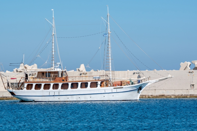 Rhodes : croisière en bateau en soirée avec coucher de soleil et boissons