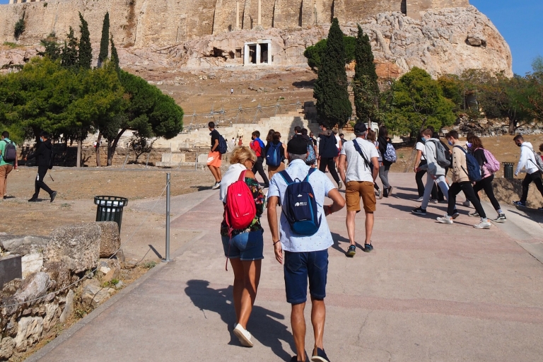 Atenas: visita guiada a pie por la tarde a la AcrópolisVisita guiada a pie por la tarde a la Acrópolis con entrada