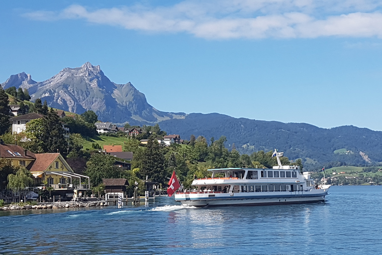 Tour privé du Mont Pilate avec croisière sur le lac au départ de BâleVoyage sur le Pilate et croisière sur le lac au départ de Bâle