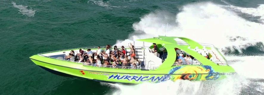 Miami: Hurricane Speedboat & Big Bus City Tour