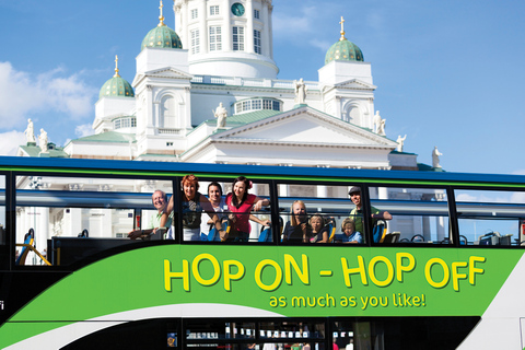 Helsinki: Hop-On-Hop-Off-Bustour &amp; Stadtrundfahrt mit Highlights