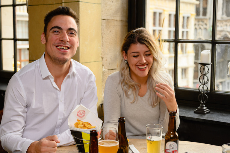 Bruxelles : visite de dégustation de chocolat belge, de bière et de fritesOption standard