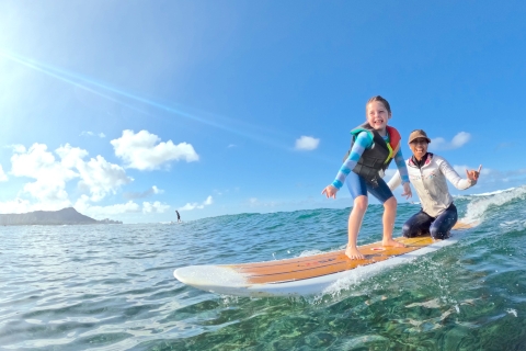Oahu: surfles voor kinderen in Waikiki Beach