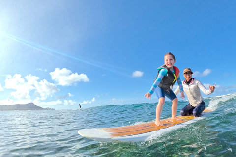 Oahu: aula de surf para crianças na praia de Waikiki (até 12)