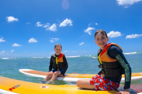 Oahu: cours de surf pour enfants à Waikiki Beach