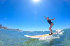 Oahu: aula de surf em grupo na praia de Waikiki