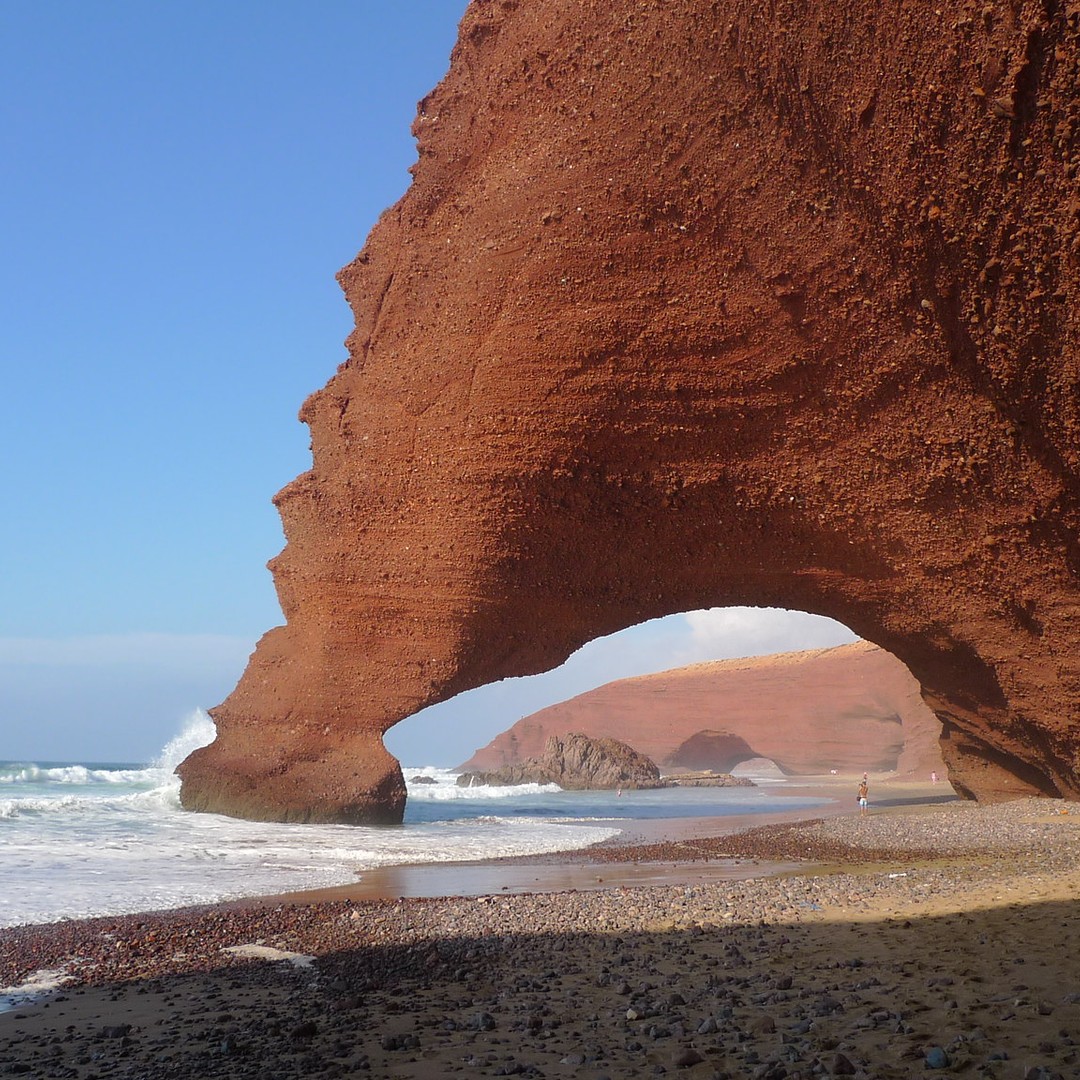 Depuis Agadir : visite de la plage de Legzira et de Tiznit avec transfert