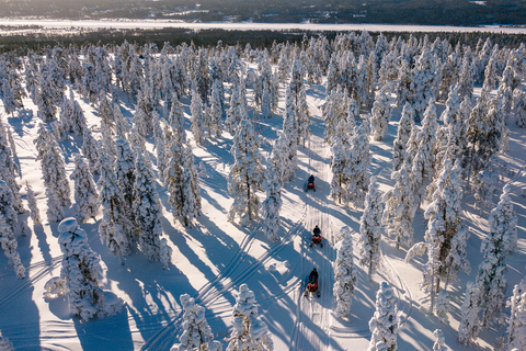 Rovaniemi: Snöskoteräventyrstur endast för vuxnaDouble Rider snöskoter