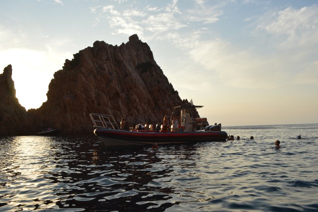 Visit Sagone: Sunset Cruise to Calanques of Piana with Aperitif in Ajaccio