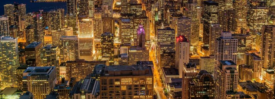 Chicago: excursão noturna com entrada na Willis Tower e Skyline Cruise