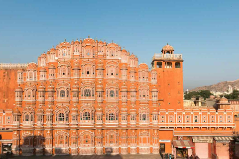 From Delhi: Jaipur Day Trip by Fast Train or Private CarTour from Delhi: 1st Class Train Coach, Car, Guide &amp; Tickets