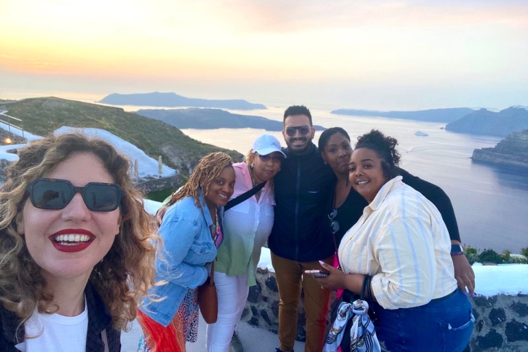 Santorini: rondleiding door 3 wijnhuizen met wijnproeverij en etenZonsondergangtour