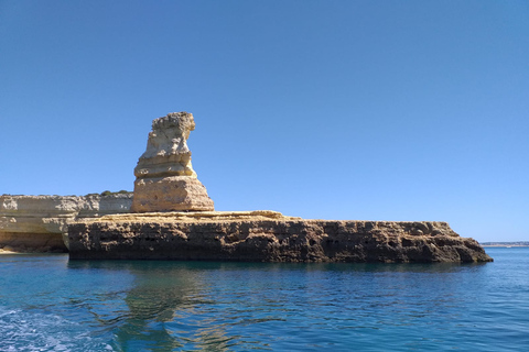 Grotten en kustlijn van Benagil, catamarancruiseAlbufeira: cruise langs de kustlijn van de Algarve en de grotten van Benagil