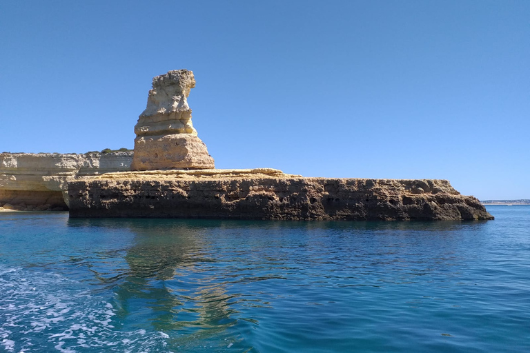 Grotten en kustlijn van Benagil, catamarancruiseAlbufeira: cruise langs de kustlijn van de Algarve en de grotten van Benagil