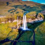 Reykjavík: cascate della costa sud, sabbia nera e tour del ghiacciaio