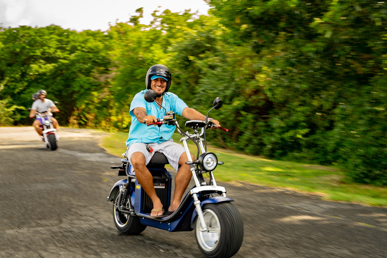 Excursão de scooter elétrica de rodas grandes pelas praias e estradas secundárias