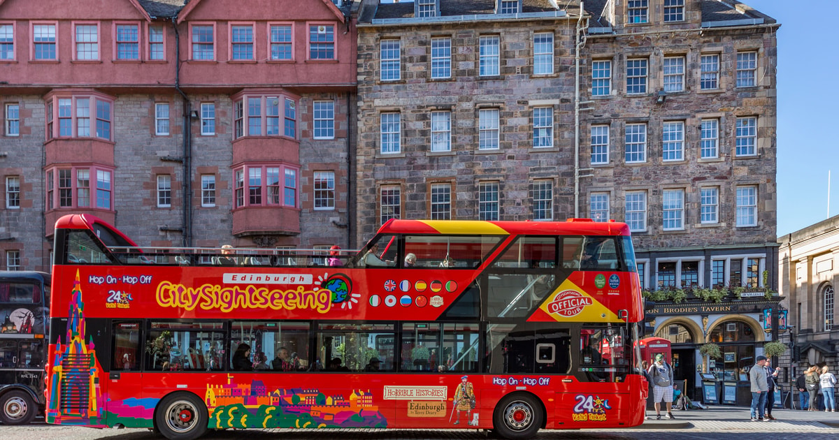 Edinburgh 24 Hour Hop On Hop Off Panoramic Bus Ticket GetYourGuide