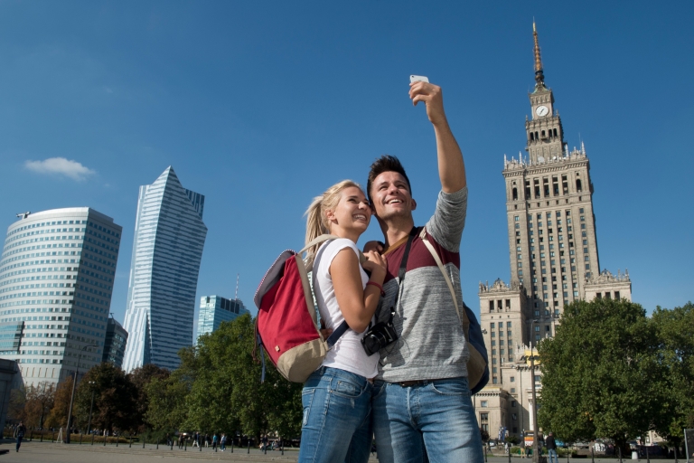 Tour panorámico privado en automóvil de día completo y paseo por la ciudad de Varsovia