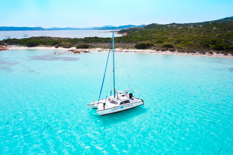 From Santa Teresa Gallura: La Maddalena Catamaran Tour La Maddalena Easy Catamaran Tour