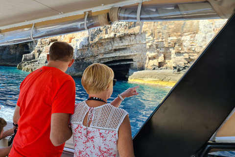 Split: Bisevo, Vis, and Hvar Boat Tour with Snorkel StopsFrom Split: Blue Cave, Island Snorkeling and Hvar Boat Tour