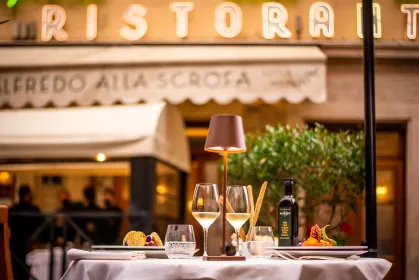 Alfredo alla Scrofa Restaurant in Rom: Essen wie ein Star