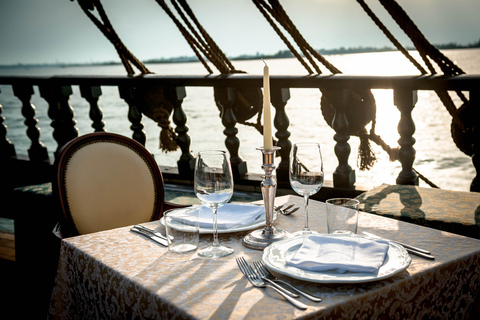 Venice: Venetian Lagoon Tour and Galleon DinnerProw or Stern Area Seating