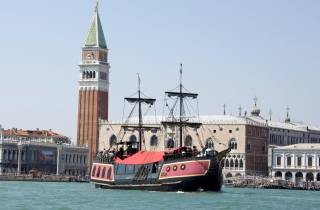Venedig: Venezianische Lagune und Dinner auf einer Galeone