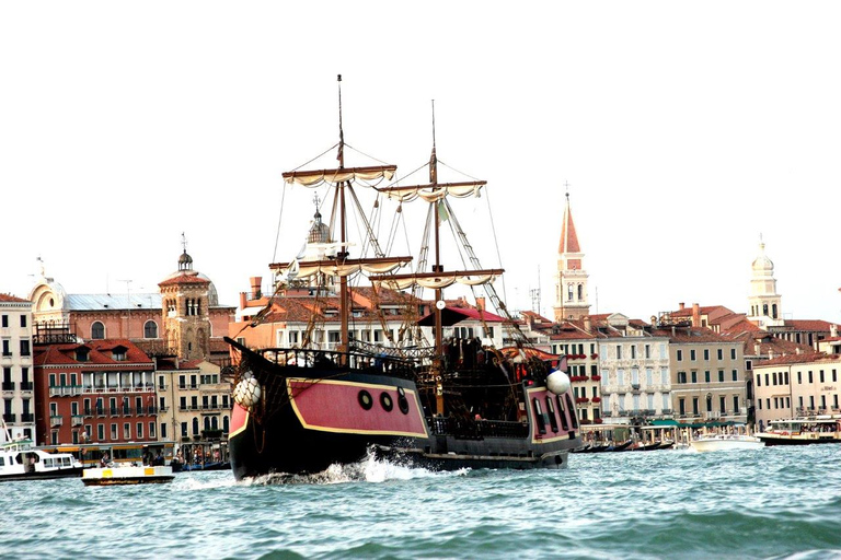 Venice: Venetian Lagoon Tour and Galleon DinnerProw or Stern Area Seating