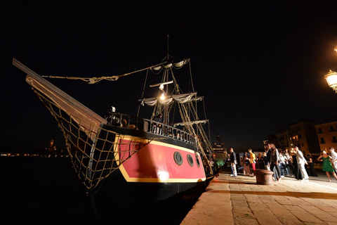 Venice: Venetian Lagoon Tour and Galleon DinnerProw or Stern Area Seating