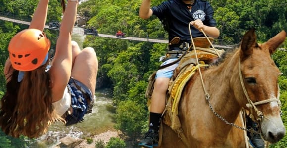 From Puerto Vallarta & Nuevo Vallarta: Canopy Zipline Tour