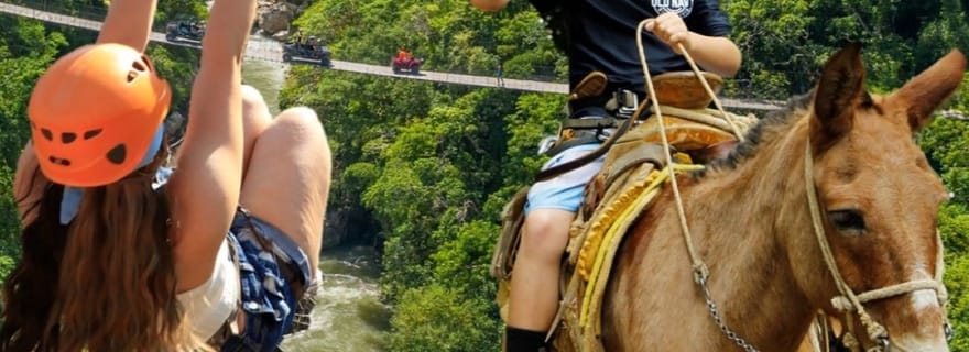 Depuis Puerto Vallarta et Nuevo Vallarta : tour en tyrolienne dans la canopée