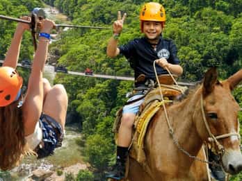 From Puerto Vallarta & Nuevo Vallarta: Canopy Zipline Tour