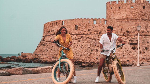 Visit Rhodes Retro eBike Highlights Tour w/ Personal Photographer in Rhodes