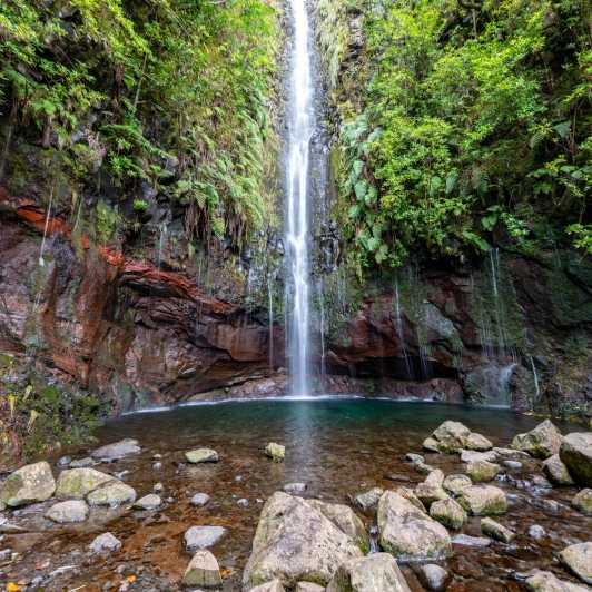 Madeira: 25 Fontes and Risco Levada Hike with Transfers