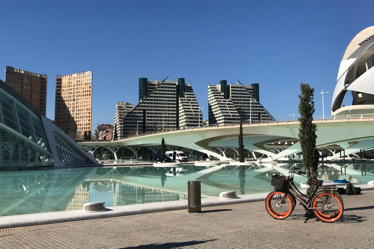 Valence: visite guidée privée à vélo de la Cité des Arts et des SciencesVisite "Cité des Arts et des Sciences" en e-steps