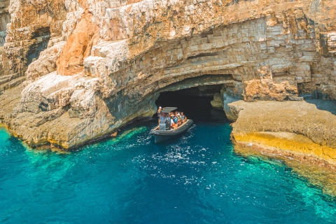 Depuis Split ou Trogir : visite de 5 îles et Grotte bleue