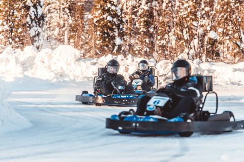 From Sirkka: Lapland Ice-Karting & Snowmobile Experience