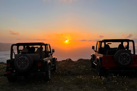 From Fira: Santorini Wrangler Jeep Convoy Tour & Villages