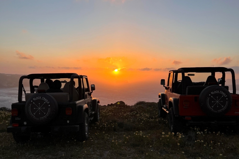 From Fira: Santorini Wrangler Jeep Convoy Tour & Villages