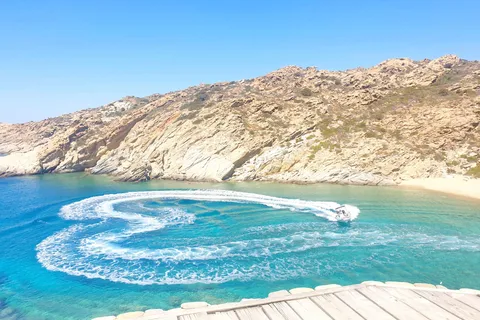 From Milopotas: Ios Island Scenic Snorkeling Cruise