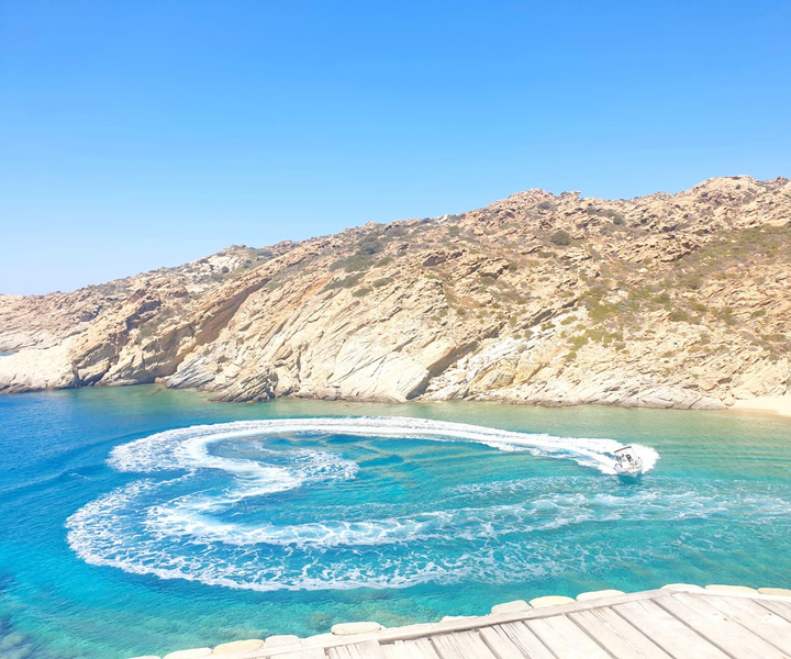 From Milopotas: Ios Island Scenic Snorkeling Cruise