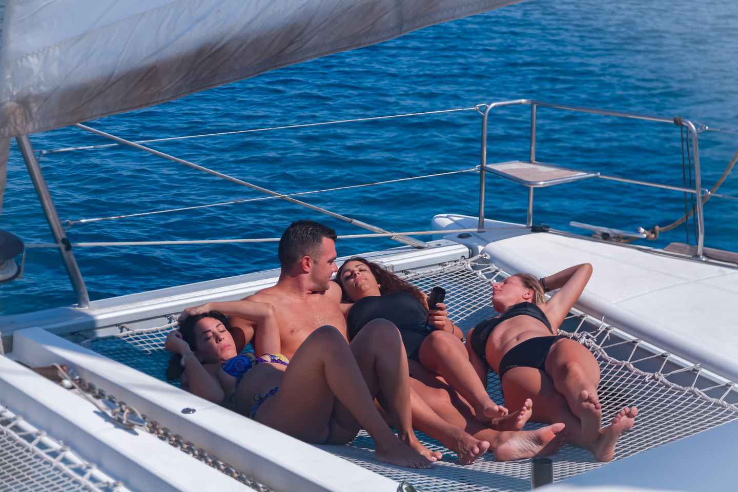 Mykonos: Catamaran Cruise With Meal and Drinks