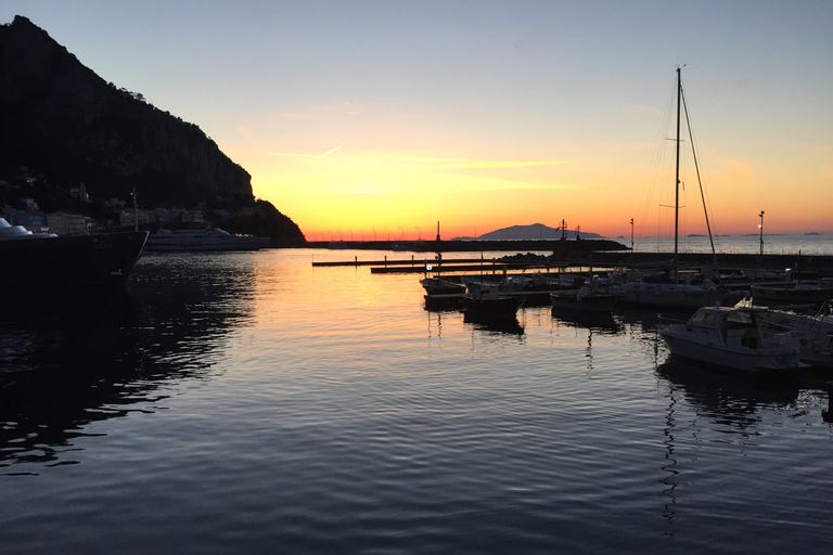 Positano: Sunset Cruise Day Trip with Drinks and Snacks Up to 6 people