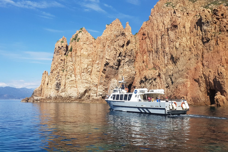 Från Sagone/Cargèse: Båtutflykt till Scandola, Piana och Girolata