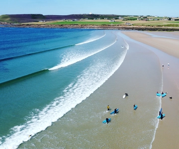 Thurso: Lezione di surf per principianti sulla spiaggia di Dunnet