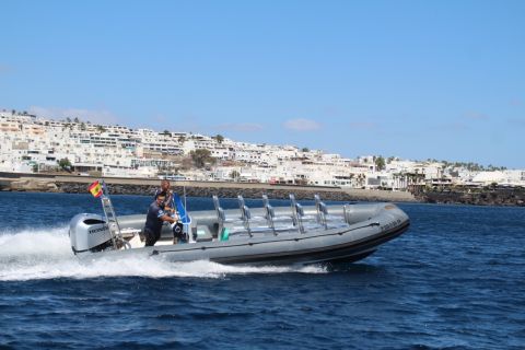 Lanzarote: gita di mezza giornata in barca sulla spiaggia di Papagayo con snorkeling