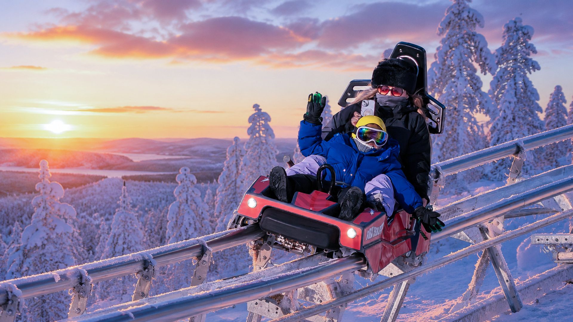 Rovaniemi: Ruka-Coaster-Erlebnis & Winterabenteuer-Tag